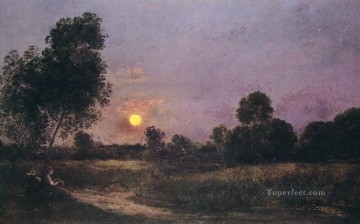 不明 バルビゾン 印象派の風景 シャルル・フランソワ・ドービニー Oil Paintings